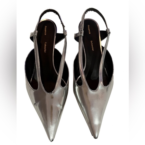 Proenza Schouler Shoes - Proenza Schouler Metallic Silver Flats